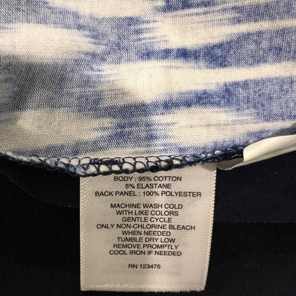 Lot of 2 Jones New York Cotton Short Sleeve Layered Look Tee Shirts Size S NWOT - Picture 5 of 9